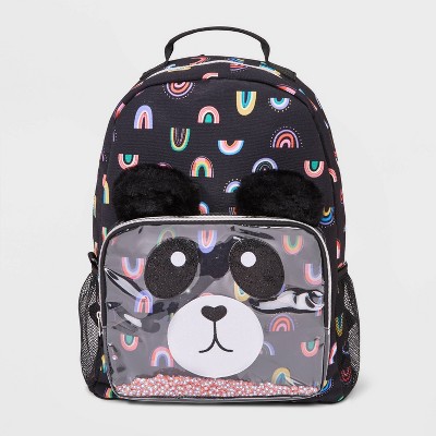 Girls' Panda Backpack - Cat & Jack™ Black