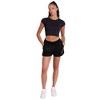 Women's California State University Long Beach Primary Logo Casual Drawstring Cotton Sweat Shorts With Pockets - 4 of 4