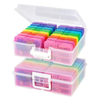 Novelinks Transparent 4 X 6 Photo Cases and Clear Craft Keeper With  Handle - 1 for sale online