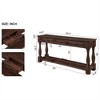 attop Console Table, Mid-Century Sofa Table with 3 Drawers & Shelf, 220lb Capacity, Easy Assembly - 2 of 4