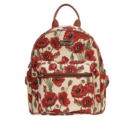 Signare USA Red Poppy Floral Daypack Backpack