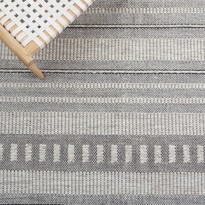 Handmade Natura Wool Area Rug - 3' x 5', Black and Grey
