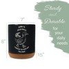 Elanze Designs Kitchen Utensil Holder With Non Slip Cork Base Large 8 Inch Ceramic Storage Crock Witty Quote Countertop Organizer Humourous Duck Black - 2 of 4