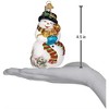 Old World Christmas Glass Blown Ornament for Christmas Tree, Snowman with Playful Pets - 4 of 4