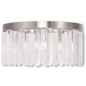 Livex Lighting Ashton 3 - Light Flush Mount in  Brushed Nickel - 1 of 1