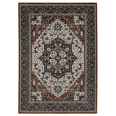Oriental Weavers Vivian VI06A Red/ Multi Indoor Area Rug - 5'3" x 7'6"
