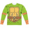 Men's Tmnt Tmnt Michelangelo Costume Long Sleeve Costume T-Shirt - 2 of 4