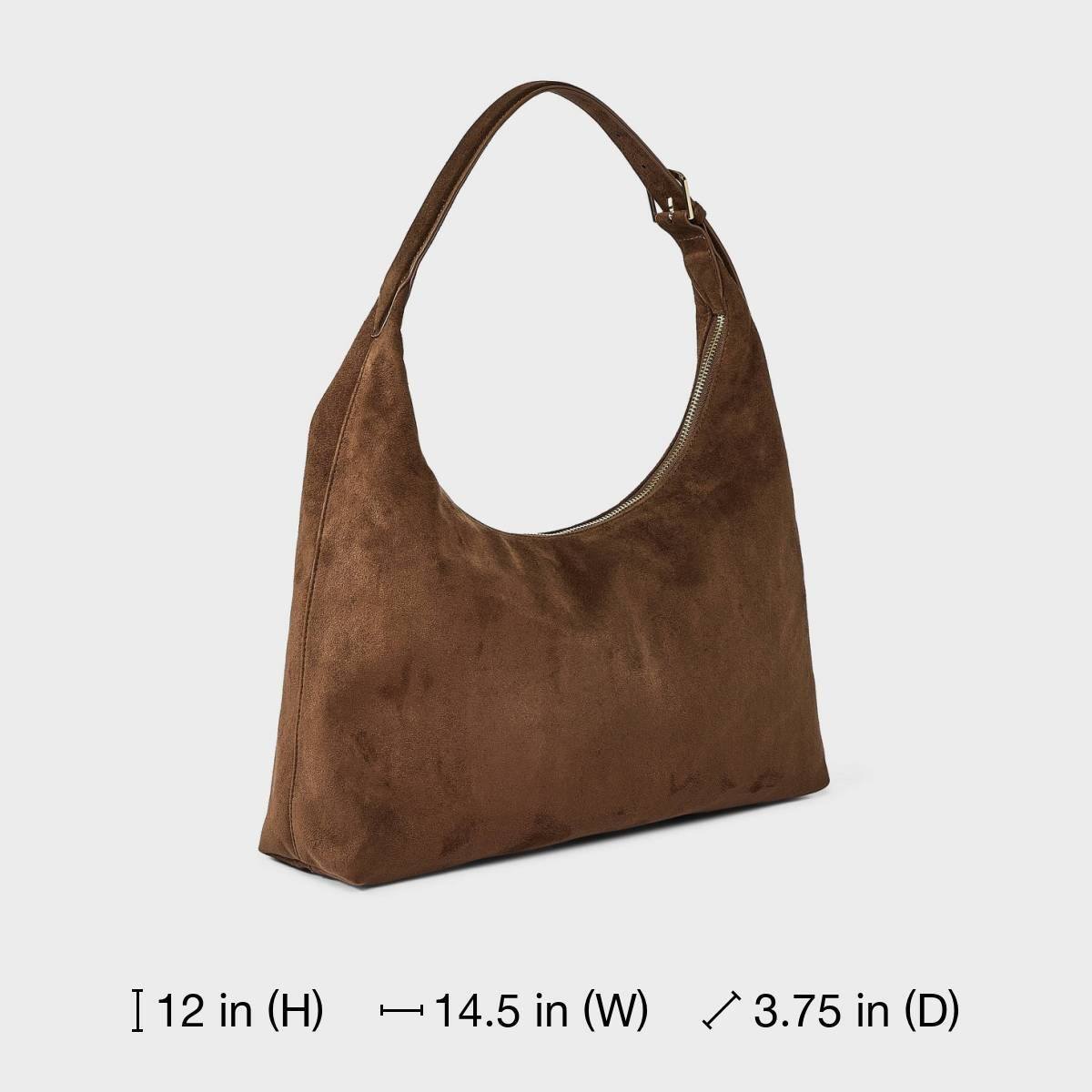Faux Suede Slouch Shopper Tote Bag - Universal Thread™ - thumbnail 6