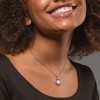 EVERLY JEWELRY | Sterling Silver 0.07 CT Diamond TW 8 - 8.5 MM Cultured Freshwater Pearl Fashion Pendant With Chain - 4 of 4