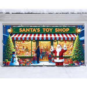 COZONY Premium Outdoor Garage Door Decoration - Weather-Resistant Durable Ornament, Easy Install for Garden Lawn Patio Seasonal Home Enhancement - 1 of 4