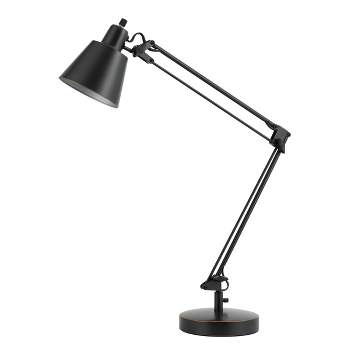 27" AdjusDesk Metal Udbina Desk Lamp with Arm Dark Bronze - Cal Lighting