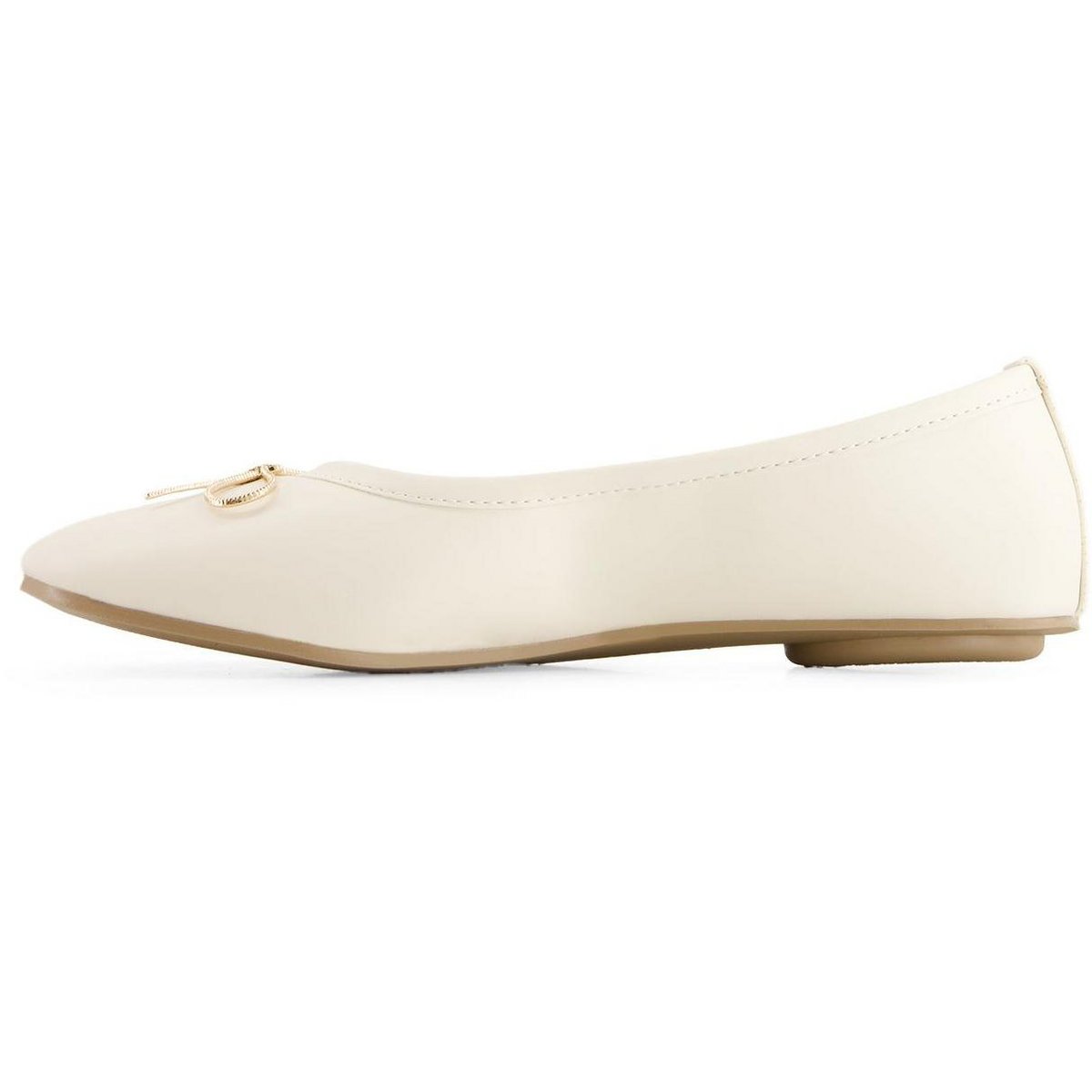Обувь Andrea Women's Pointed Toe Ballerinas 90607 Beige 7 — фото 2