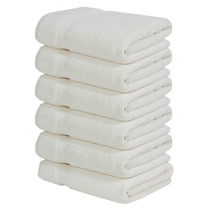 Splash Ultra-Soft Zero Twist 100% Ring Spun Cotton Bath Towel Set - Reversible, 550 GSM, Breathable, Lightweight, Highly Absorbent Towels for Bathroom - 1 of 4