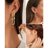 Tassel Chain Small Gold Hoop Dangle Earring for Women Fashionable Temperament, Low Allergy - 3 of 4