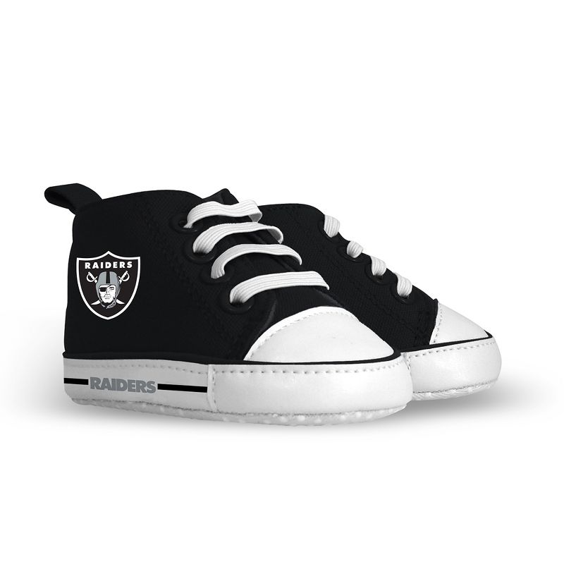 Baby Fanatic Pre-Walkers High-Top Unisex Baby Shoes -  NFL Las Vegas Raiders, 1 of 6