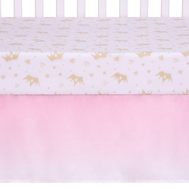 Sammy &#38; Lou Tiara Princess Baby Nursery Crib Bedding Set - 4pc, 5 of 9