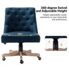 Estelle Velvet Task Chair Upholster Office Chair Swivel Home Desk Chair | Karat Home - image 3 of 4