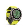 Garmin Fenix 8 47mm Solar Sapphire Titanium with Amp Yellow/Graphite Silicone Band - image 3 of 4