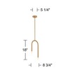 Possini Euro Design Possini Euro Claudelle 8 3/4" Wide Warm Brass 2-Light Mini Pendant - 4 of 4