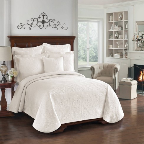 White King Charles Matelasse Coverlet King Historic Charleston