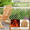 Karl Home | 38 in. Solid Wood High Back Outdoor Rocking Chair - 2 of 4