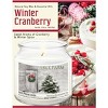 Courtside Market Tree Farm Winter Cranberry 12.8oz Soy Wax Candle Glass Jar with Brushed Silver Metal Lid - 3 of 3