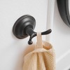 BWE Zinc Traditional Bathroom J-Hook Double Robe/Towel Hook in Oil Rubbed Bronze - 2 of 4