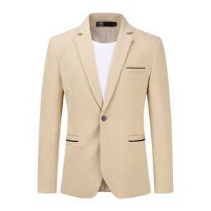 Cloudstyle Men's Suit Jacket One Button Slim Fit Sport Coat Business Daily Blazer - 1 of 4