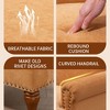 Okak Vintage Tufted Chenille Accent Chair,Plush Armchair with Nailhead Trim and Solid Wood Legs for Living Room,Bedroom,Office - 4 of 4