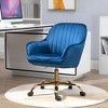 NicBex Adjustable Height Velvet Swivel Office Chair with High Back for Work Study Vanity,Bedroom - 2 of 4