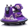 VisioGear Kids Ride On Bumper Car, Rotate 360 Degrees, Bumper strip, for Kids of 2-5 Years Old, Purple, 26.18"*26.18"*18.74" - 2 of 4