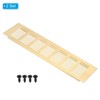 Unique Bargains Aluminum Rectangle with Mounting Screw Cabinet Air Vent Cover 2 Pcs - 3 of 4