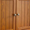 ORRD 72.4" Tall 8-Door Storage Cabinet with 4 Shelves, Freestanding Bookshelf for Living Room, Kitchen, Office & Dining Room（Cherry ） - 4 of 4