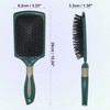 Unique Bargains Hair Brush, Detangling Brush for Women Men fPaddle Brush Nylon Bristles Green - 2 of 3