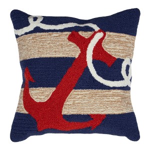 Liora Manne Frontporch Coastal Indoor/Outdoor Pillow.. - 1 of 4