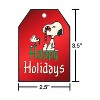 American Greetings 16ct Peanuts Die Cute Premium Luggage Tag - 4 of 4