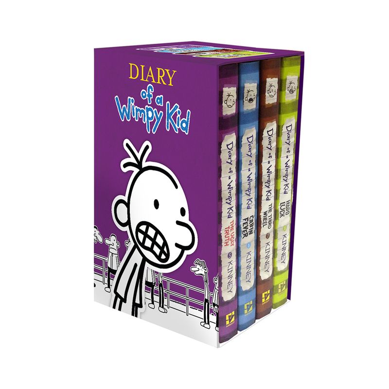 Diary of a Wimpy Kid Box of Books 5-8 Hardcover Gift Set - by  Jeff Kinney (Mixed Media Product), 1 of 2