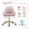 NicBex Adjustable Height Velvet Home Office Desk Chairs with Universal Wheels for Work Study Vanity - 4 of 4