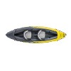 Intex Explorer K2 2 Person Inflatable Kayak Set with Comfortable Backrest, Aluminum Oars, and High Output Air Pump for Fast Inflation, Yellow - image 3 of 4