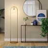 Hudson and Canal 64" Floor Lamp with Seeded Glass Shade - 4 of 4