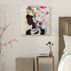 30" x 30" Natural Woman Floral by Nikki Chu Canvas Art Print - Masterpiece Art Gallery: Mixed Media Portrait, Ready to Hang Wall Decor - 2 of 4