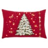 Saro Lifestyle Christmas Tree Pillow with LED Lights Decorative Pillow Cover - image 3 of 4