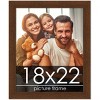PosterPalooza | Simple Brown Picture Frame - UV Acrylic, Foam Board Backing, Hanging Hardware - 2 of 4
