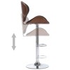 vidaXL Bar Stool Black Faux Leather - 4 of 4