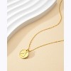 Molenia Zodiac Necklace for Women, 14K Gold Plated 925 Sterling Silver Coin CZ Pendant Dainty Constellation Horoscope Jewelry Gifts for Women - 3 of 4