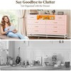 Jojoka 8 Drawer Dresser for Bedroom,Dresser with Led Light,55 Inch Tv Stand Dressers with Power Outlet - 2 of 4
