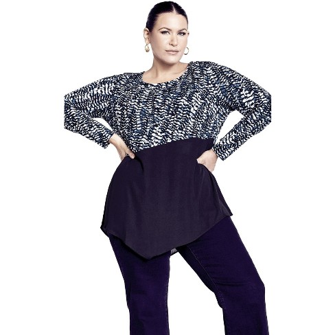 Carla Border Print Top