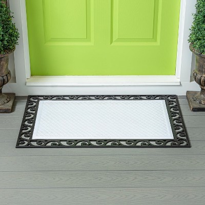 Evergreen Easter Basket Embossed Indoor Outdoor Doormat Home Decor