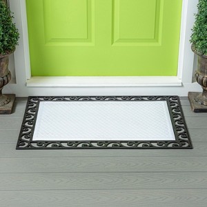 Evergreen Easter Basket Embossed Indoor Outdoor Doormat Home Decor - 1 of 2
