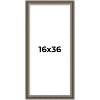 PosterPalooza | Panoramic Weathered Black Picture Frame - UV Acrylic, Foam Board Backing, Hanging Hardware - 2 of 4